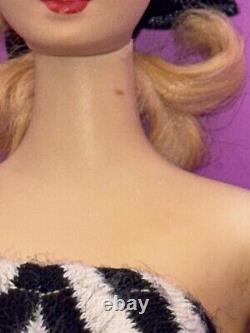 Vintage #3 ORIGINAL Blonde Ponytail Barbie Doll Brown Liner ALL ORIGINAL