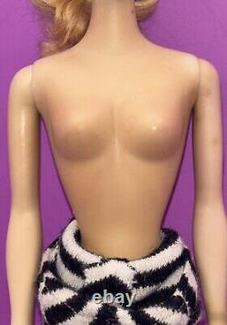 Vintage #3 ORIGINAL Blonde Ponytail Barbie Doll Brown Liner ALL ORIGINAL