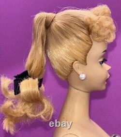 Vintage #3 ORIGINAL Blonde Ponytail Barbie Doll Brown Liner ALL ORIGINAL