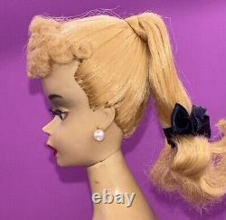 Vintage #3 ORIGINAL Blonde Ponytail Barbie Doll Brown Liner ALL ORIGINAL