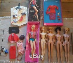 Vintage #3 P. Onytail Barbie doll Lot Plus Others