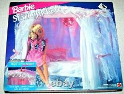 Vintage 3739 Barbie Doll NOS 1991 Barbie Starlight Bed with Lacy Canopy. ! Lot 1