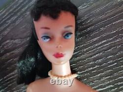 Vintage #4 Brunette Ponytail Barbie Doll 1960s Nude TLC