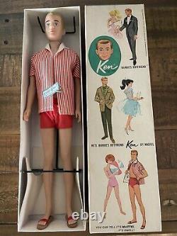 Vintage 750 Painted Blond Ken Doll-Japan-1961 With Wrist Tag MIB Barbie Movie