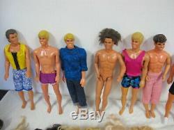 Vintage 80's Barbie Dolls (25) Lot Super Star- Rockers- Ken- Clothes- More