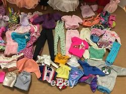 Vintage 80s Barbie Lot Clothes Dolls Dream Date Ken Peaches Cream Rocker Skipper