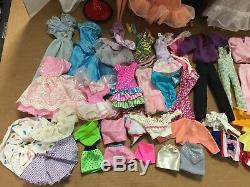 Vintage 80s Barbie Lot Clothes Dolls Dream Date Ken Peaches Cream Rocker Skipper