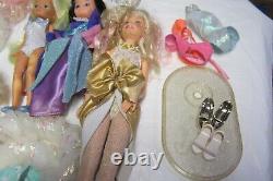 Vintage 80s Barbie and Doll Lot, Heart Family, Jem, Lovelylocks Clothes and More