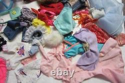 Vintage 80s Barbie and Doll Lot, Heart Family, Jem, Lovelylocks Clothes and More