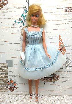 Vintage 850 Platinum White Swirl Ponytail Barbie Doll in 933 Movie Date C30