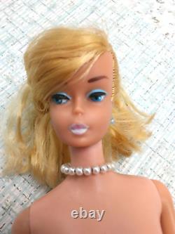 Vintage 850 Platinum White Swirl Ponytail Barbie Doll in 933 Movie Date C30