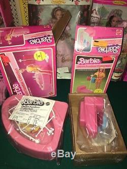 Vintage A-Frame Barbie Dream House With Dolls, Furniture, And A Lot More ++