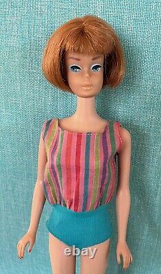 Vintage American Girl Barbie Doll Redhead Titian w Original Box Suit Shoes 1960s