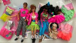 Vintage BARBIE AND THE ROCKERS Lot PLUS Extra DANCE CLUB Dolls & Fashions NICE