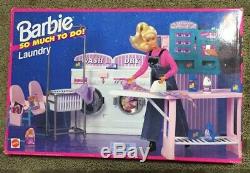 Vintage BARBIE LAUNDRY ROOM PLAY SET SO MUCH TO DO TOYS VERY RARE NEW IN BOX