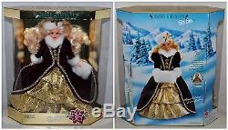 Vintage BARBIE Lot 9 Holiday Doll Collection in Boxes 90 93 94 95 96 97 98 01 02