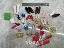 Vintage Barbie 1960-1980 Carrying Case Lot Fashion Wardrobe Accessories Booklet