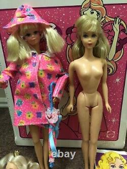 Vintage Barbie 1960s Case Dolls Clothes Lot