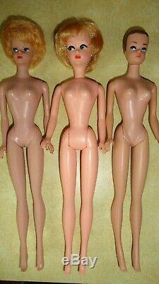 Vintage Barbie 1962 Case Dolls Clothes Shoes Acces. Clean Original Lot Wow