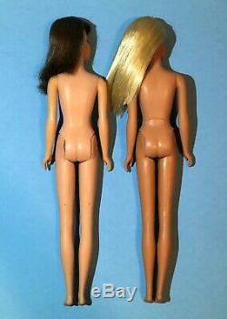 Vintage Barbie 1965 Francie Dolls, Case, Clothes, Shoes, Bend Leg, TNT Lot HTF