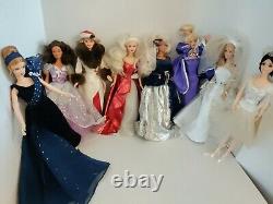 Vintage Barbie 1990s Dolls Barbie Label Elegant Gowns Lot of 8 Beautiful Fashion