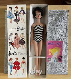 Vintage Barbie 1st Issue Brunette Bubble-Cut 1961, No Play-MINT IN BOX