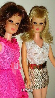 Vintage Barbie 2 Francie Dolls and Clothes Lot Sissy Suit Shoes Gorgeous Dolls