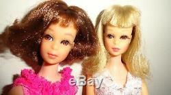 Vintage Barbie 2 Francie Dolls and Clothes Lot Sissy Suit Shoes Gorgeous Dolls