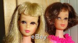 Vintage Barbie 2 Francie Dolls and Clothes Lot Sissy Suit Shoes Gorgeous Dolls