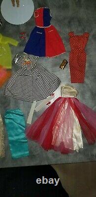 Vintage Barbie #3 Ponytail & Blonde Bubblecut & Vintage Barbie clothing lot