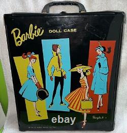 Vintage Barbie #5 doll with Ponytail case & clothes