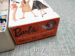 Vintage Barbie 850 Raven #1 Bubble Cut Doll First Issue NC Original Box C150