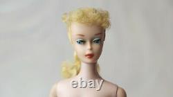 Vintage Barbie Blonde #5 Ponytail Doll w Box & Factory Braid MINT