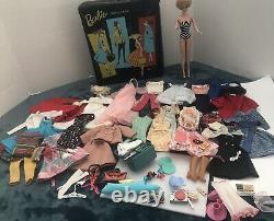 Vintage Barbie Bubblecut Huge 1960s Lot Case, Clothing, Accessories In GUC