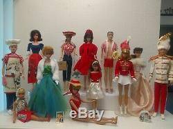 Vintage Barbie Collection 36 Dolls, Clothing, Accessories Excellent to Near Mint