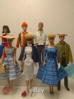 Vintage Barbie Collection 36 Dolls, Clothing, Accessories Excellent to Near Mint