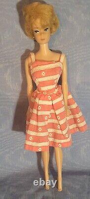 Vintage Barbie Doll, 1960s, Blonde Bubblecut Midge Doll with Case & Clothes Lot