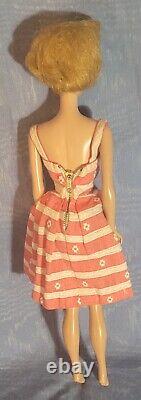 Vintage Barbie Doll, 1960s, Blonde Bubblecut Midge Doll with Case & Clothes Lot