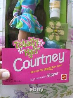 Vintage Barbie Doll 1991 Totally Hair Courtney NRFB New Mint