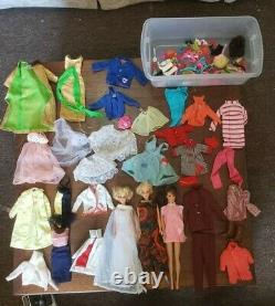 Vintage Barbie Doll, Barbie Clothes and Ken Clothes Lot