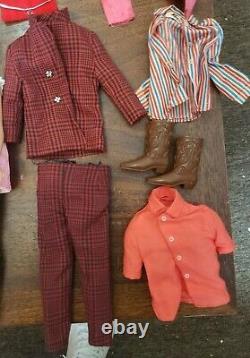 Vintage Barbie Doll, Barbie Clothes and Ken Clothes Lot