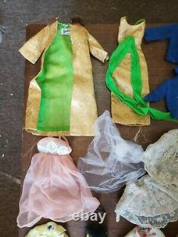 Vintage Barbie Doll, Barbie Clothes and Ken Clothes Lot