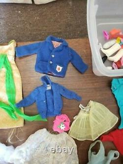 Vintage Barbie Doll, Barbie Clothes and Ken Clothes Lot