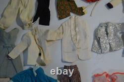 Vintage Barbie Doll Clothes & Accessories 60+ Lot 1960's Fashion Mod Ken AS IS