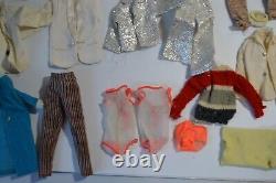 Vintage Barbie Doll Clothes & Accessories 60+ Lot 1960's Fashion Mod Ken AS IS