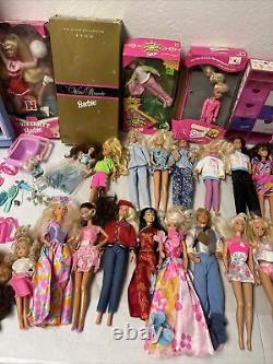 Vintage Barbie Doll Lot Accessories and Carrying Case? 1976 -1998