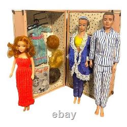 Vintage Barbie Doll Lot Mattel Japan (Babs, Randy, Bill) + Clothes & Accs