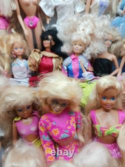 Vintage Barbie Doll Lot Of 40+ With Clothing And Accessories 80's 90's