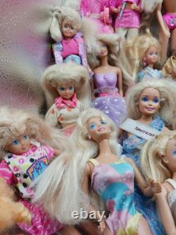 Vintage Barbie Doll Lot Of 40+ With Clothing And Accessories 80's 90's