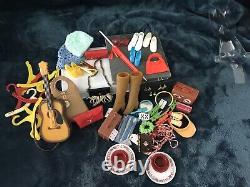 Vintage Barbie Doll Lot, TNT Doll, Clothes Shoes Accessories Travel Case Clean